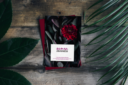 Postkarte für Women2business der IHK Düsseldorf