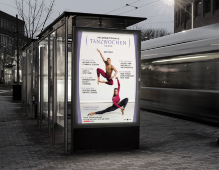 Saisonplakat für die Tanzwochen Neuss 2018/2019
