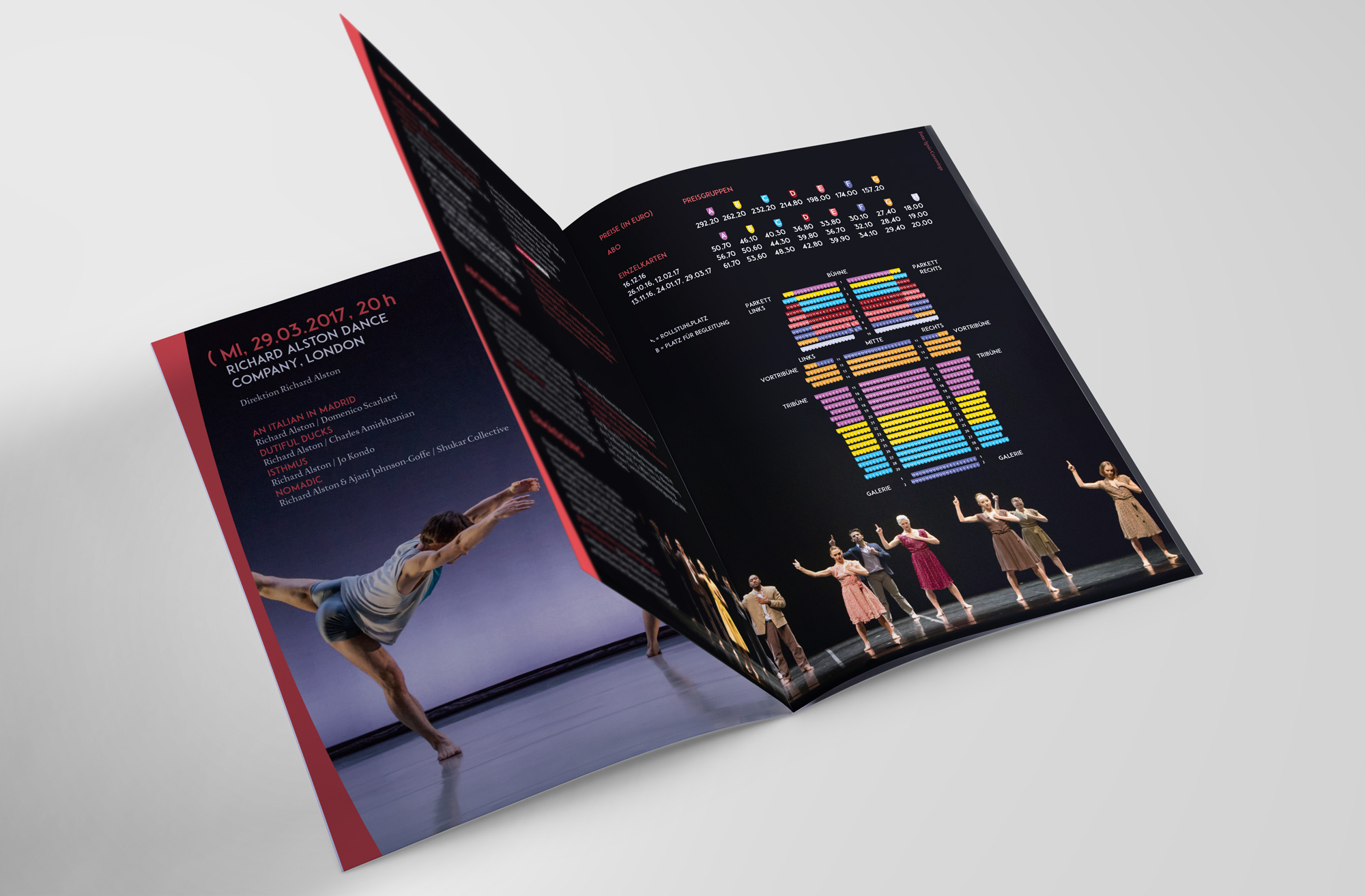 Programmheft für die Tanzwochen Neuss 2016/2017