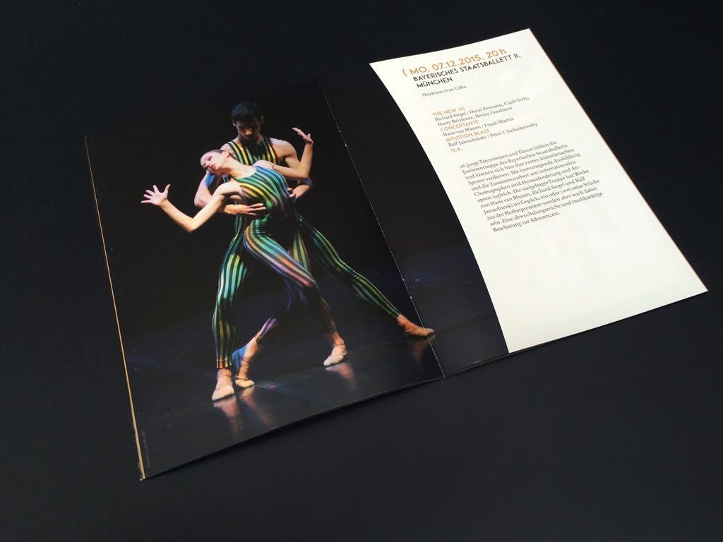 Programmheft für die Tanzwochen Neuss 2015/2016