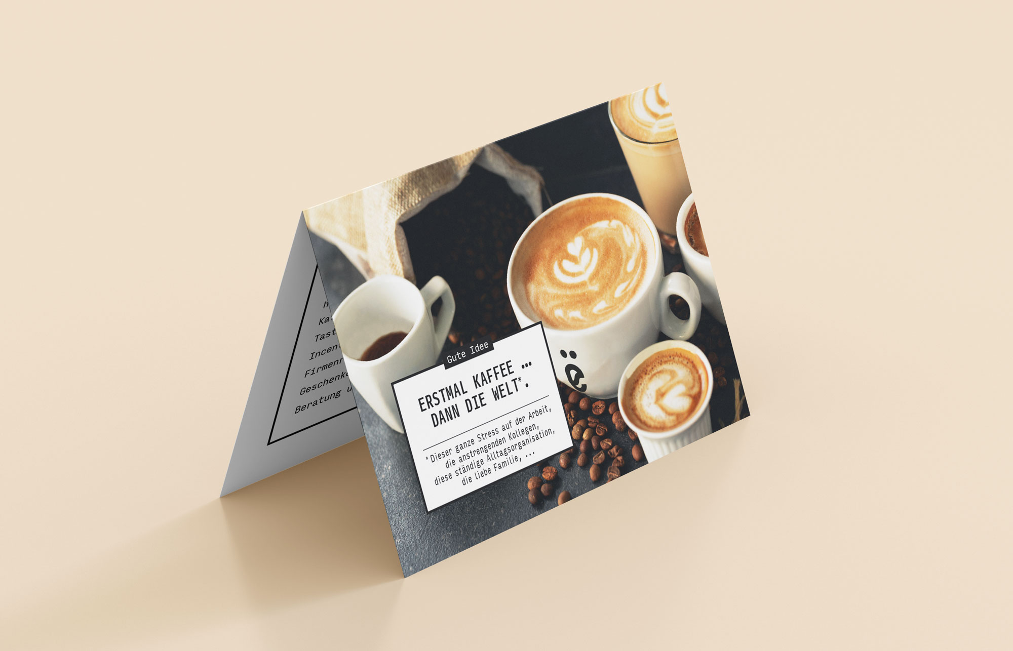 Businessflyer für die Kaffeerösterei Lamëng