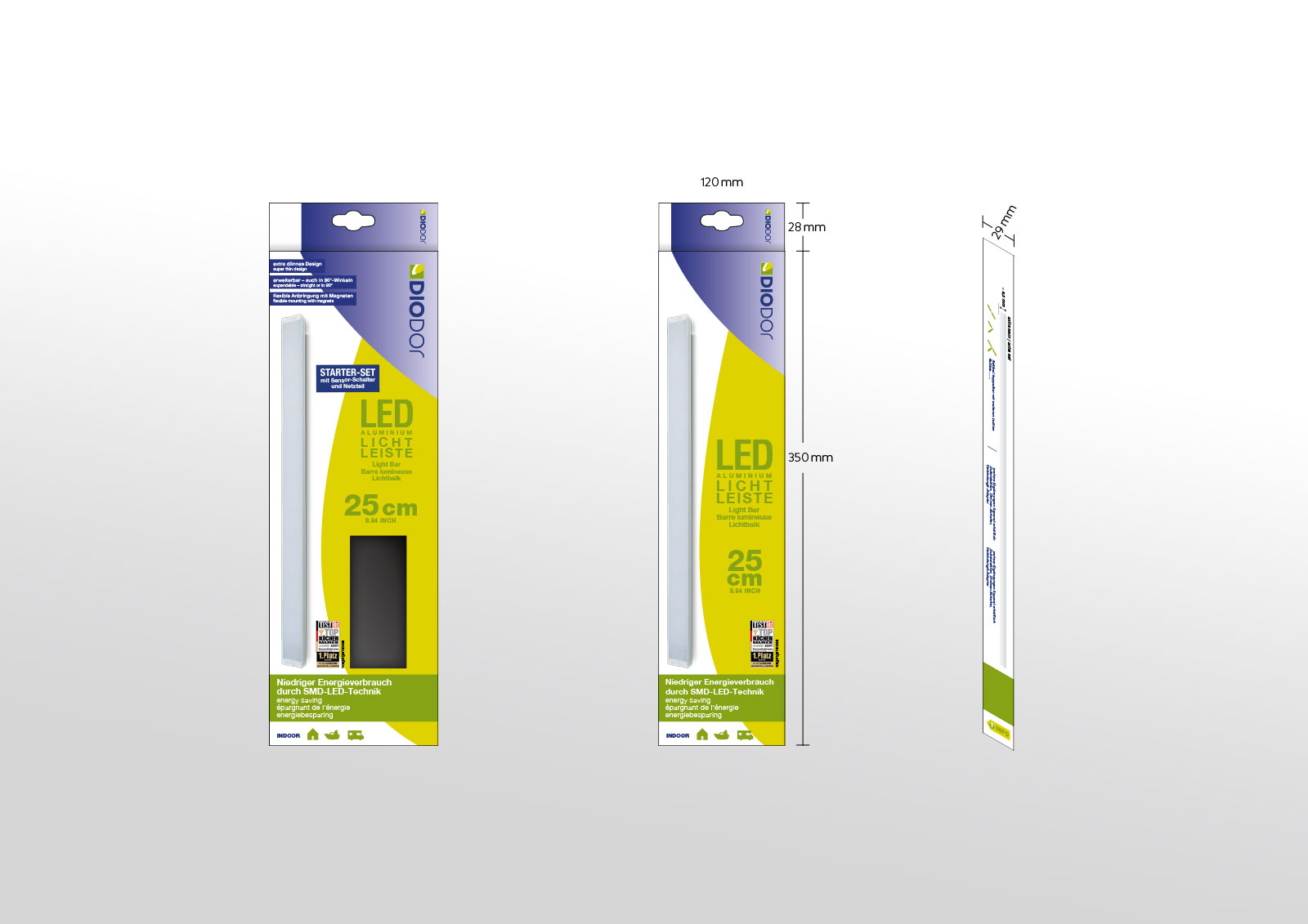 Packaging-Design für LED-Leisten von Diodor