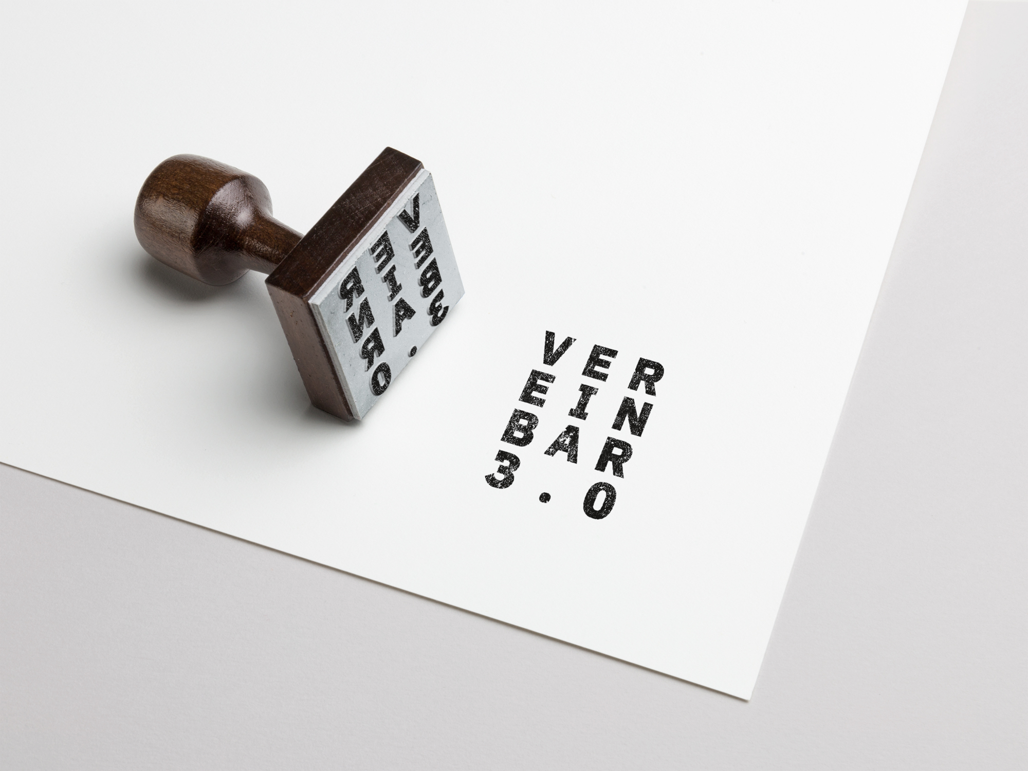 Vereinbar 3.0 Stempel Logo-Design