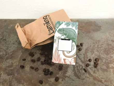 Whitelabel-Etikett für die Kaffeerösterei Lamëng