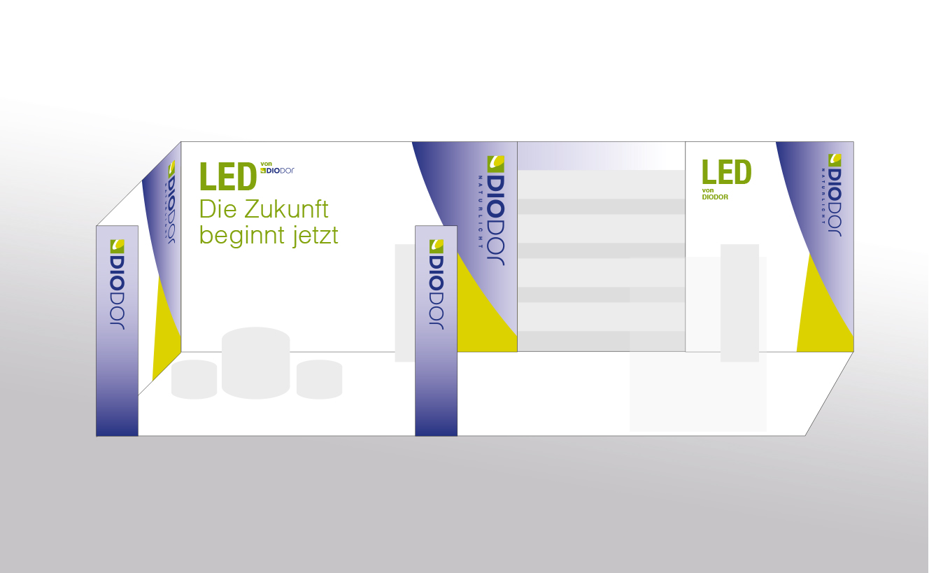 Messestand-Design für LED-Produkte von Diodor