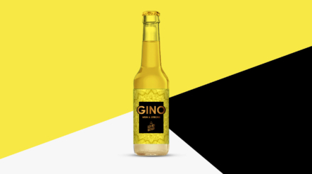 Etiketten-Design für Gino, ein neues Wein-Mischgetränk